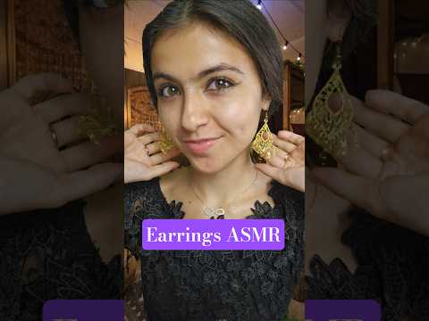 I'm very obsessed with jewlery #asmr #earrings