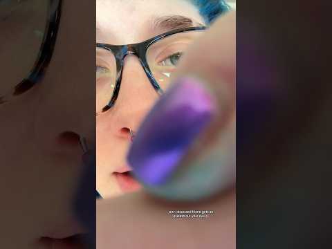 ASMR obsessed friend gets an eyelash👁️full on✅⏰ #shorts #asmr #asmrroleplay #asmreyelash