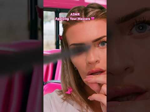 ASMR Applying Your Mascara 🩷 #shorts #asmr #asmrmakeup #asmrroleplay #relax #asmrvideos
