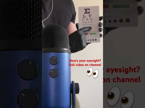 Test Your Eyesight #asmr #asmrtapping #asmrsounds #asmrtingles #relaxation