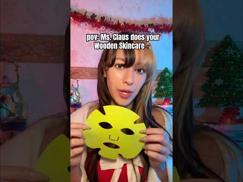 You turned into a Nutcracker 😮✨🌰 #asmr #satisfying #wooden #skincare #rp #christmas #tingles