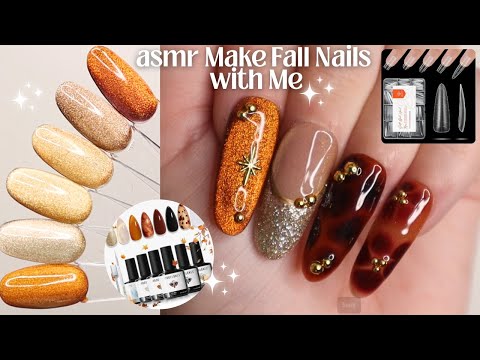 ASMR Make a Fall Press on Set with Me Ft. Modelones 🤎🍂 (Whispered Voiceover)