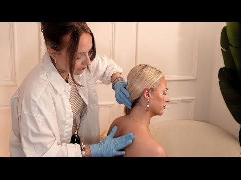 ASMR lo-fi real person ear sensitivity test ✨ touching, tools and hearing tests
