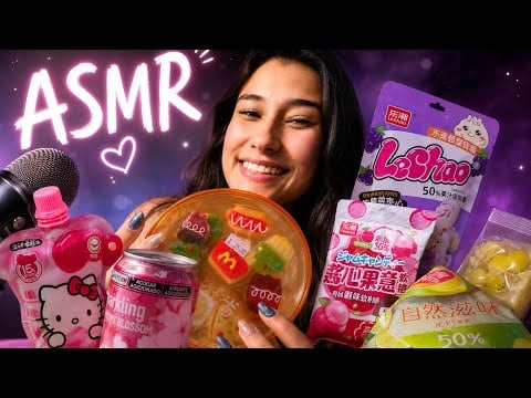 PROVANDO DOCES ASIÁTICOS 🍬🇯🇵🇰🇷 | ASMR COM MUITOS SONS SATISFATÓRIOS