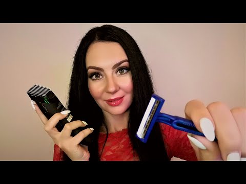 ASMR Men's Shave Roleplay💈 Barber Shaves Your Head