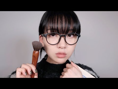 ASMR(Sub) 도서관에서 눈치보며 해주는 메이크업 🤓📚 Friend Does Your Makeup In Library ASMR