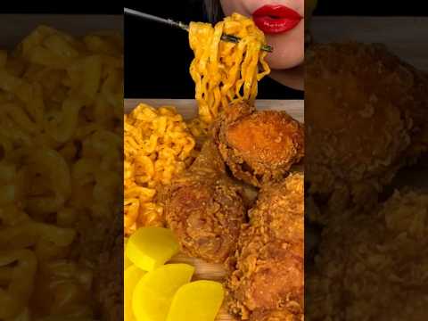 Buldak Carbonara Spicy Noodles #asmr #food #korean