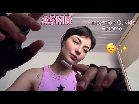 ASMR - Limpeza de Ouvido 2 (Roleplay, Gatilhos Visuais, Sons na Tela, Intenso)