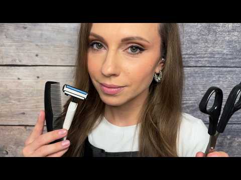 АСМР Мужской Салон: Стрижка и Бритье • ASMR for men