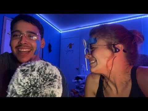 My FRIEND tried ASMR for the first time [ unpredictable and chaotic triggers ]￼