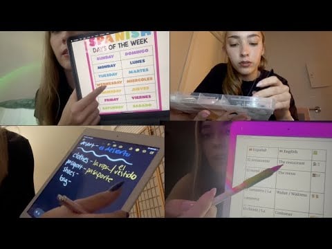 asmr in spanish 🎀 1 hour+ compilation ~ soft spoken, lofi, iPad asmr