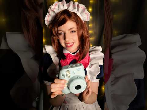 ASMR Shy, Angry Maid Takes Your Picture (Dandadan Momo Roleplay)  #shorts #asmr #asmrsounds