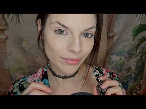 ASMR Applying Relaxing Vampire Youth Serum To Your Face (glass & mouth sounds) UP CLOSE!