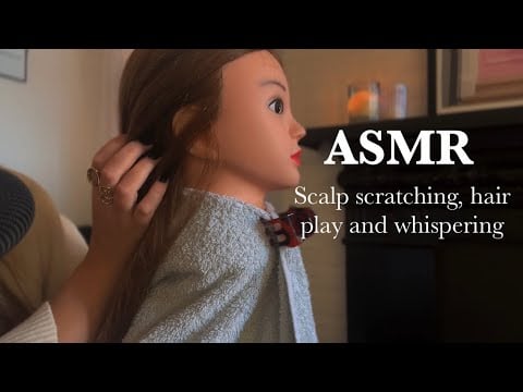 ✨ ASMR Hair Stroking, Scalp Scratching & Whispering for Deep Relaxation ✨