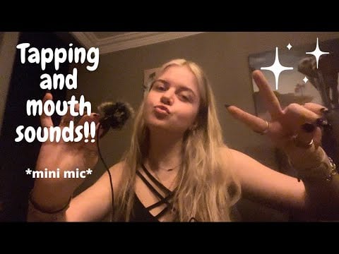 asmr | camera tapping, mouth sounds & more tapping!!