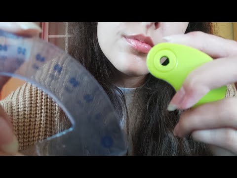 ASMR measuring for new glasses (inaudible whisper, upclose)