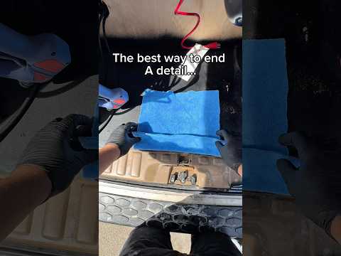 The best way to end a detail… #fyp #satisfying  cardetailing