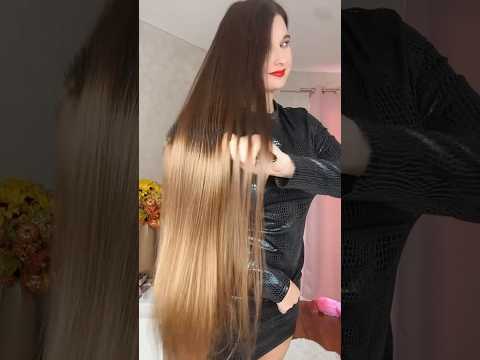 Black or red dress #longhairbrushing?