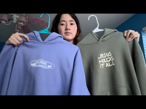 ASMR Showing Great Christian Hoodies!