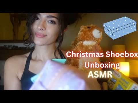 Christmas Shoebox Unboxing ASMR |  |Operation Christmas Child Girl 2 - 4 | Relaxing Christian ASMR