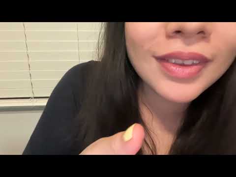 ASMR ~weird girl applies *and eats* your face mask (up close spit painting w/sorbet) 🧖‍♀️🥒🍧