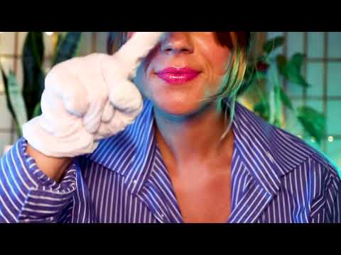 Soft-Spoken ASMR Nurse Exam 💙 Cooling Cream, Gloved Hands & Light Triggers
