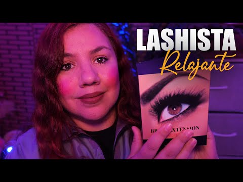 ASMR Realista: Lashita Te PONE Extensiones de Pestañas ROLEPLAY