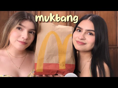 ASMR mcdonalds mukbang 🍟 ₊˚⊹♡ (con mi hermana)