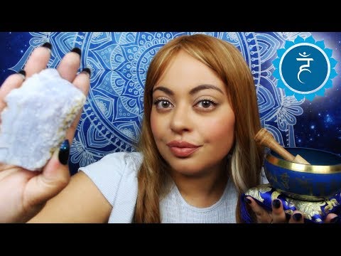 ASMR| Reiki & Crystal Healing RP - Balancing your Throat Chakra
