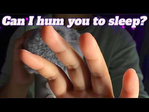 ASMR Humming You To Sleep😴 Shhh | Gentle and Relaxing Fluffy Mic cover Touches