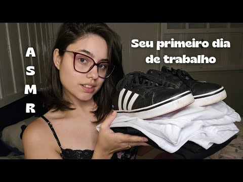 ASMR Roleplay - Namorada Te Arrumando Para Seu Primeiro Dia de Trabalho 🤵‍♂️✨️
