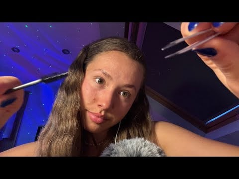 ASMR eyebrow consultation and styling 