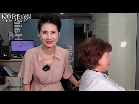미용실ASMR 시각과청각의 활성화 # 단발상고 시원하고 젊어 보이게~Hair salon's ASMR visual and hearing activation