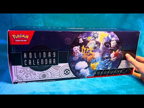 ASMR Pokemon Cards Calendar Unboxing (Whispered Pack Opening)