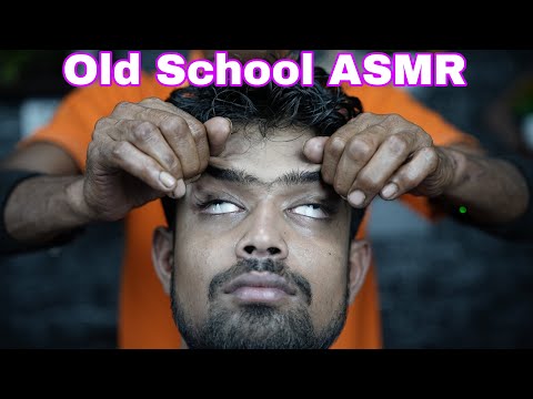 Long Time Head Scratching Forehead Tapping ASMR Massage | Neck Cracking Old School Head Massage ASMR