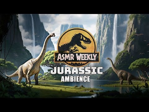 Jurassic world | Dinosaur Island Ambience 🦖🌴 Relaxing Nature sounds + Distant Dinosaurs [NO MUSIC]