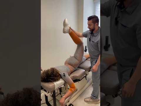 Got hip pain ? This is the adjustment for you 👀 #asmr #chiropractic #youtube #shorts