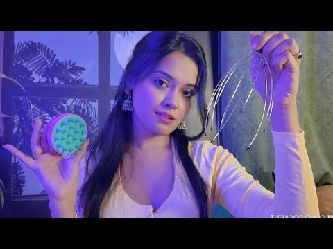 Soft Love & Tingly Attention 💗 ASMR Style Head massage 💆‍♀️ 