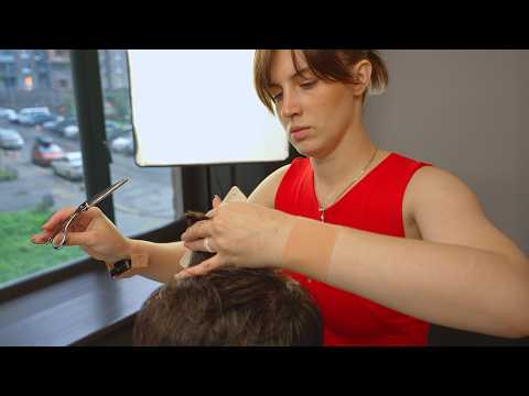💈(ASMR) Sharp Skills, Soft Touches: Gorgeous Female Barber's All-Inclusive Haircut Course