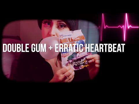 Blowing Bubbles With Two Kinds Of Gum Lying On My Bed Extreme Erratic Heartbeats ASMR