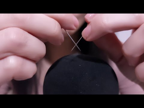 [Magyar ASMR] Microfon karcolás tűvel és szivaccsal - Agressive sounds