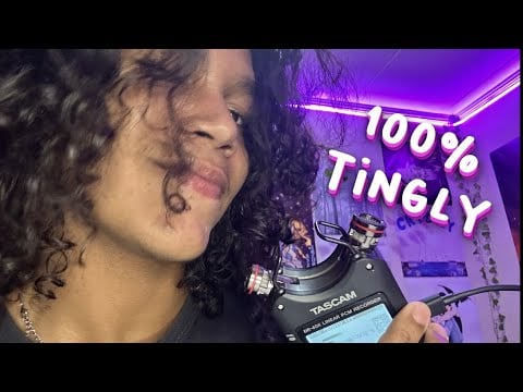 ASMR Tascam Pure Mouth Sounds, Personal Attention, Spit Painting, Hand Movements (sleep guaranteed)