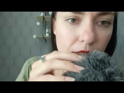 ASMR- Testing the new fluffy mic 💖