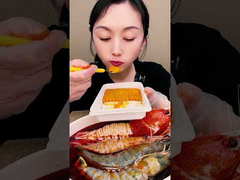 🦐🎉 Epic Seafood Feast 🌊🌟😮  해산물 대왕 Mukbang #EpicSeafood #대왕먹방