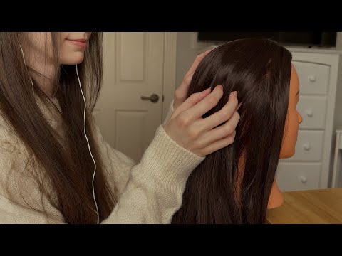 ASMR playing with your hair to help you sleep💕 | no talking