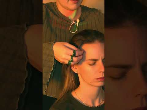 asmr scalp massage on a real person