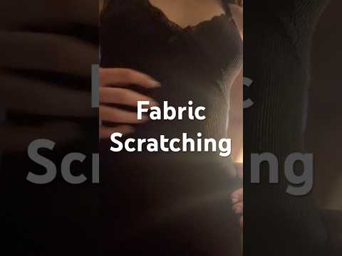 Fabric scratching on black dress! 🖤✨