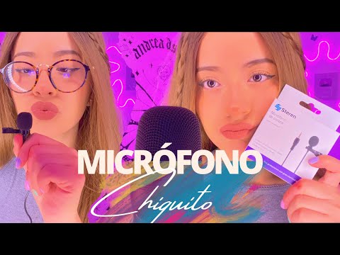 Probando un micrófono súper chiquitito | Susurros relajantes | Andrea ASMR 🦋