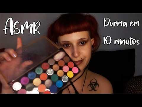 Durma em 10 MINUTOS 😴 Te arrumando para a volta as aulas | ASMR Roleplay (make, roupa, conforto)