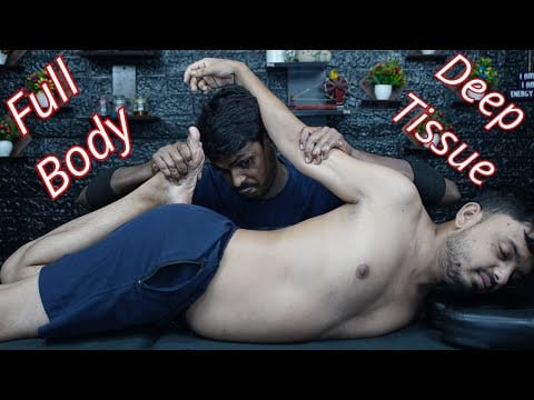 Very Hard Full Body Massage By Strong Wrist Barber | ASMR Full Body Bed Massage | Foot Massage ASMR